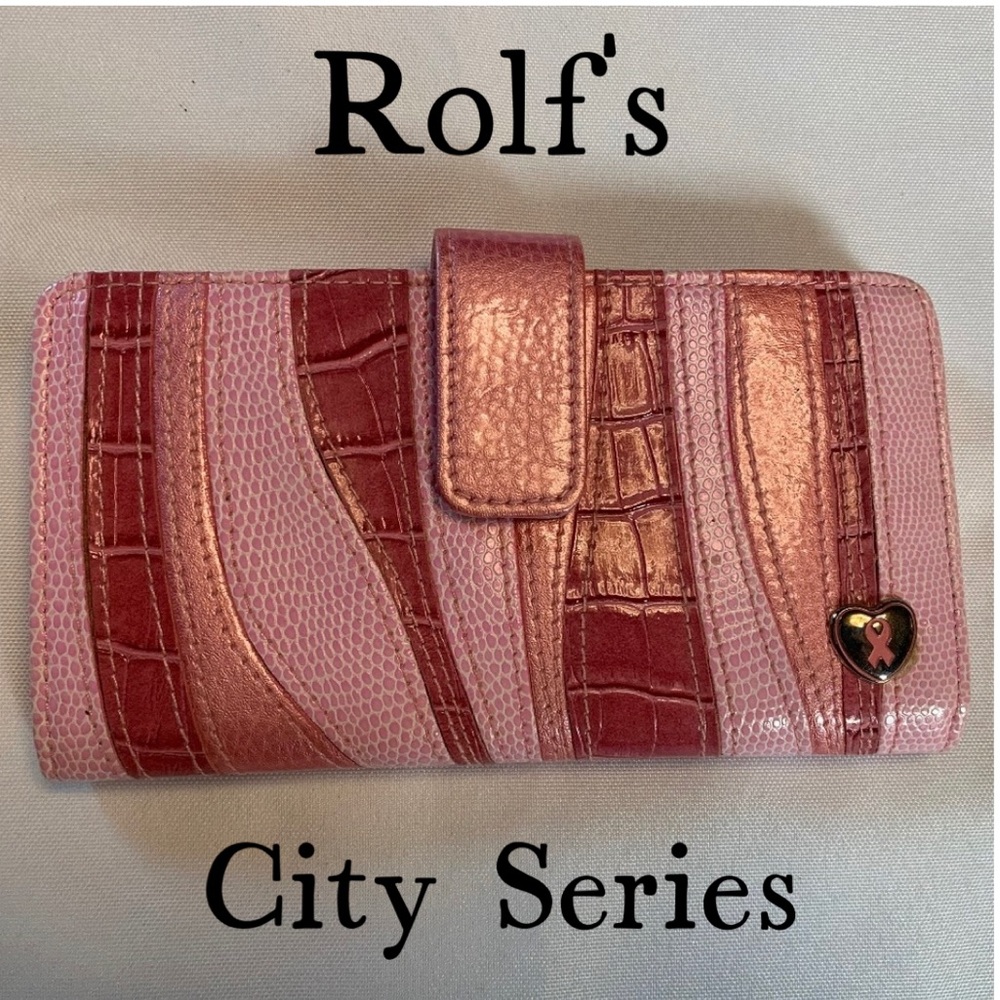 NWOT City Series by Rolf’s Pink Breast Cancer Awareness Bifold Wallet!
